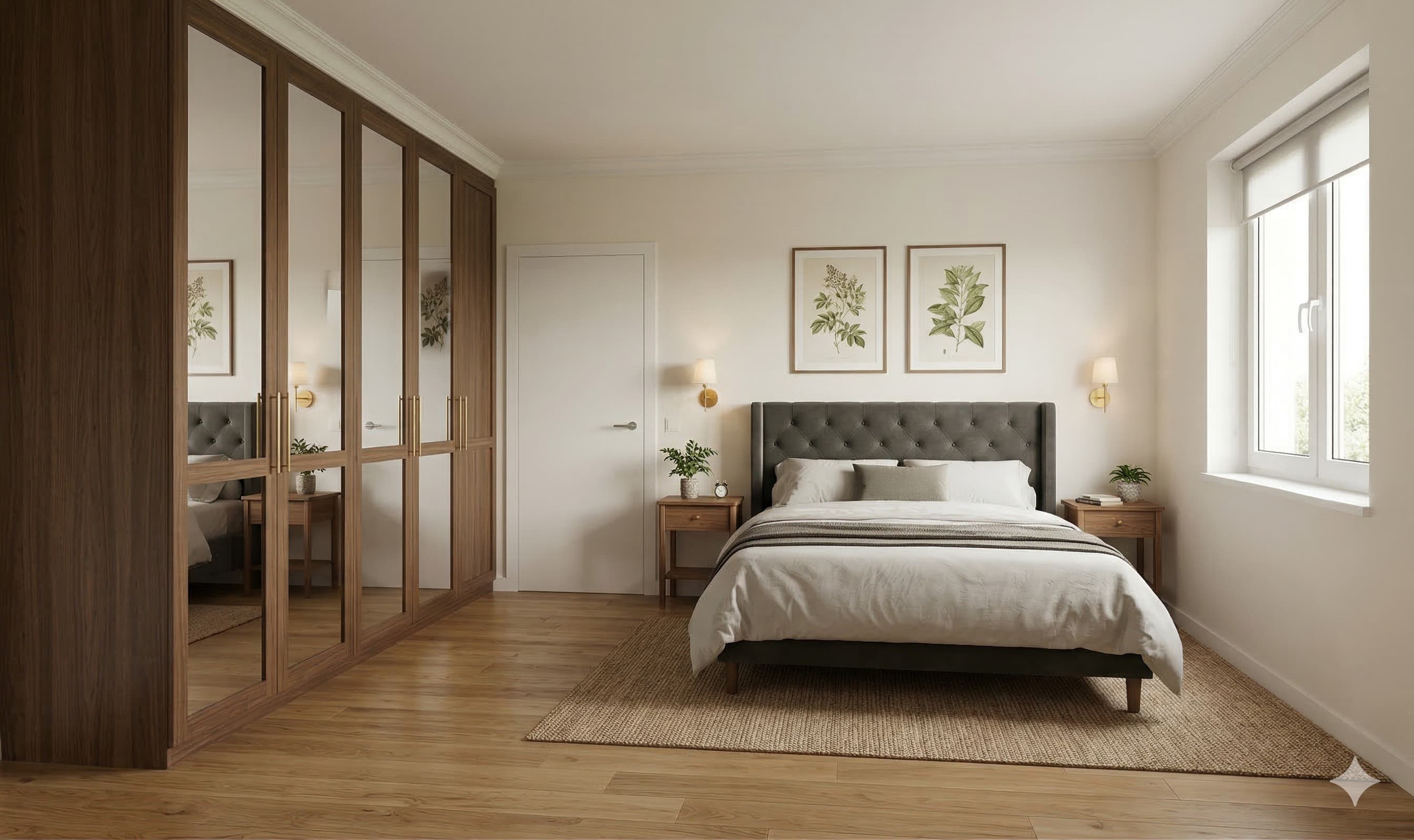 Top 1: Schlafzimmer mit Holzoberflächen und ruhiger Atmosphäre